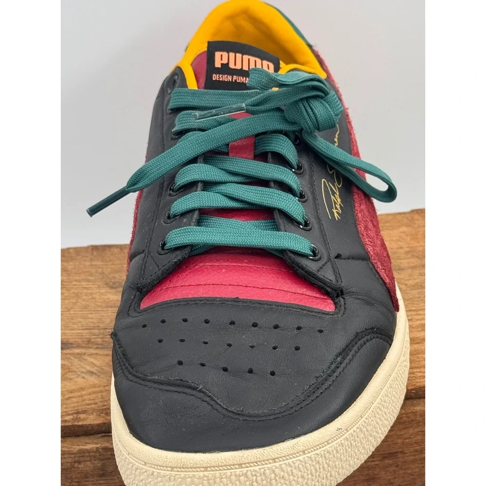 Puma Ralph Sampson Low Black History Month Mens 10.5 Retro Black 374685-01